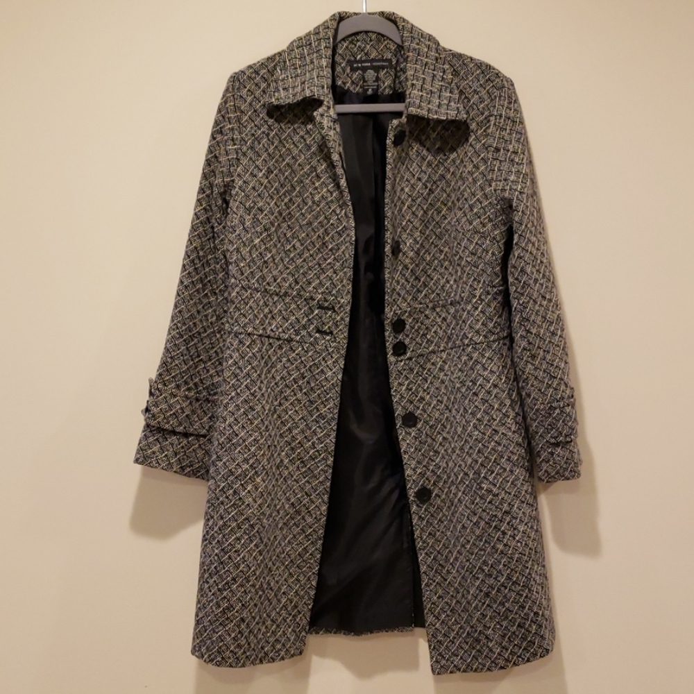 New York & Company Long Wool Coat Size 10